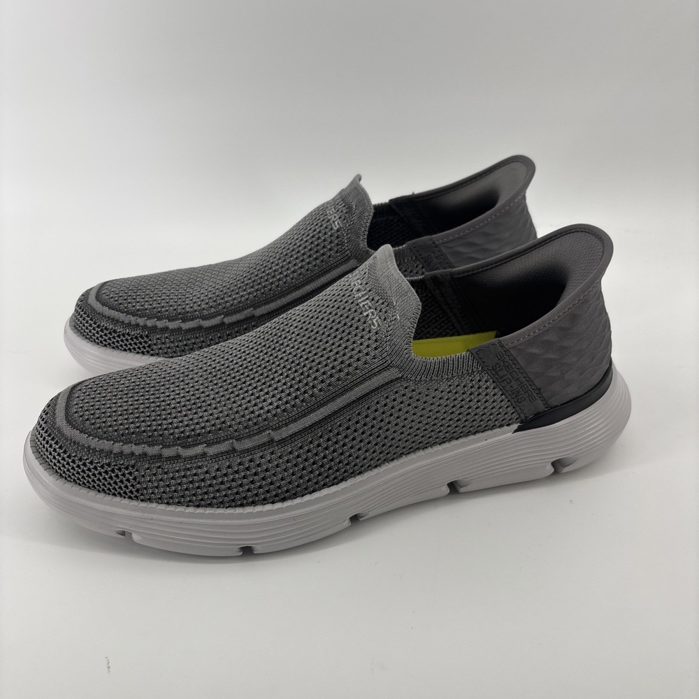 Skechers Hands Free Slip-ins Garza Brent Shoes Men's 10.5 Charcoal Grey Loafers - Picture 8 of 15